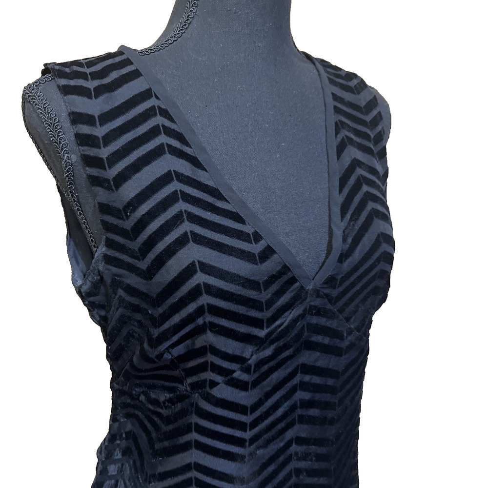 Vintage Old Navy Y2K Babydoll Velvet Burnout Top Medium Whimsygoth Grunge Witchy